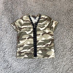 Forever 21 Camo Top